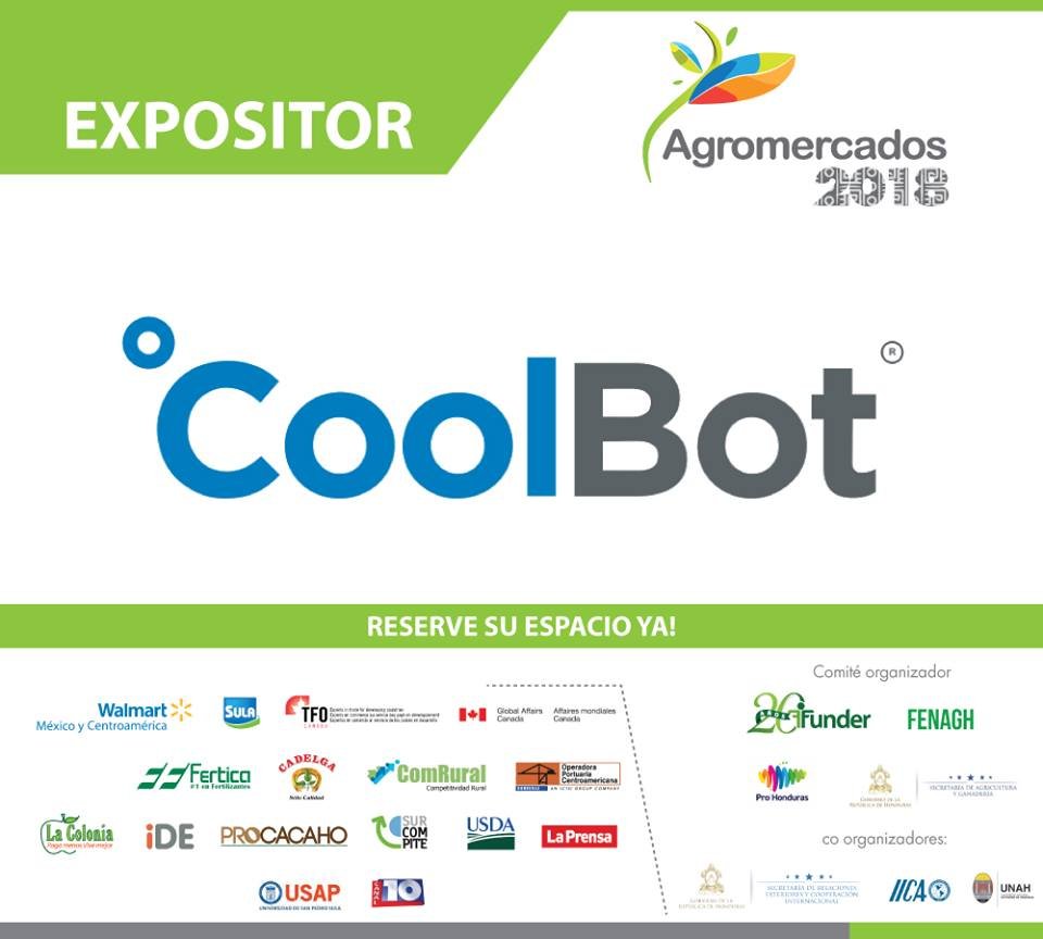CoolBotLA's tweet image. #CoolBot está listo para ser parte del evento agrícola más grande de Honduras.
Te esperamos este 17 y 18 de Mayo en Expocentro, San Pedro Sula.