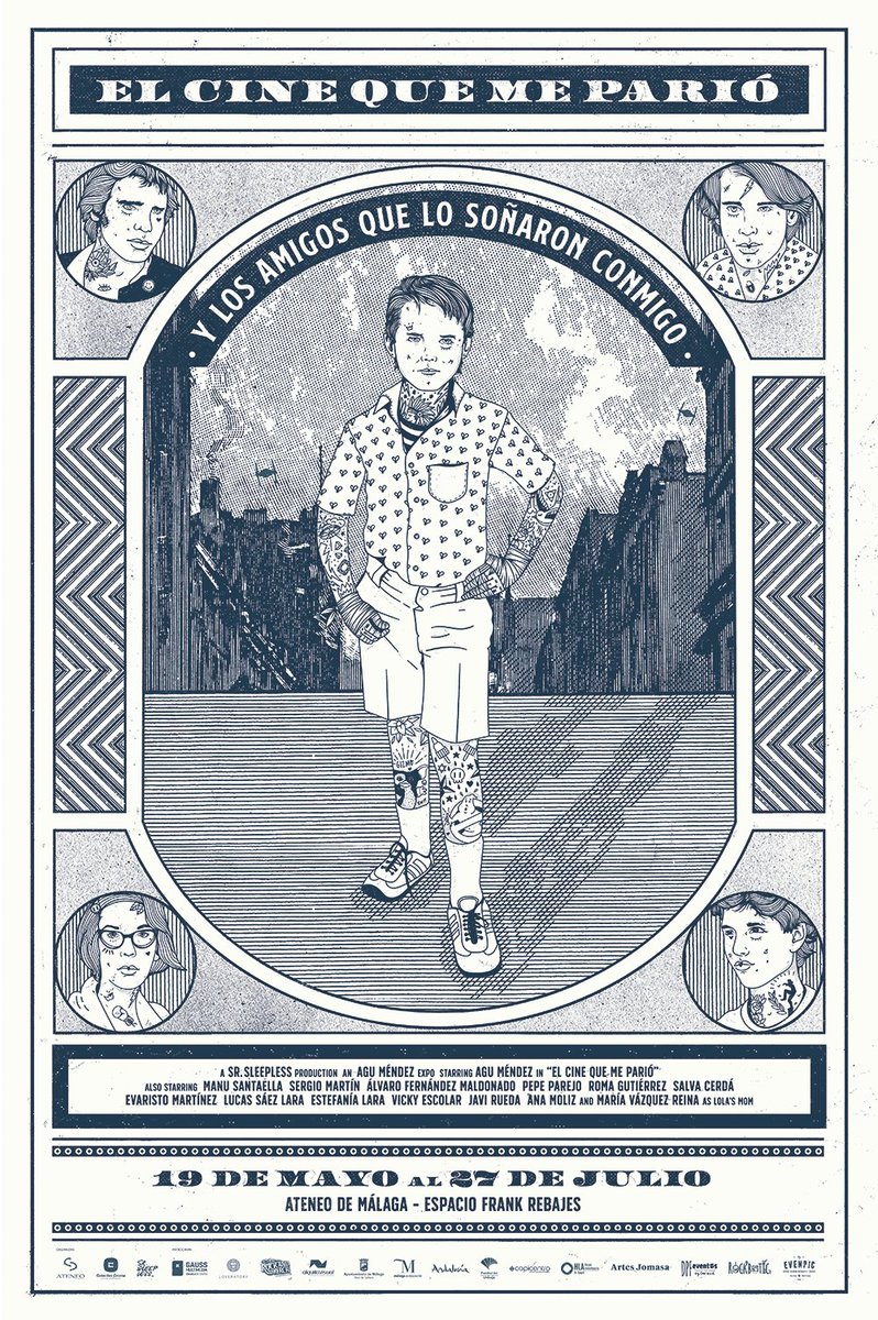 Este sábado 19 de mayo a las 20:00 h tendrá lugar la inauguración de la expo 'El cine que me parió' de <a href="/sr_sleepless/">Sr. Sleepless</a> en el Espacio Frank Rebajes del <a href="/ateneomalaga/">Ateneo de Málaga</a> . Del 19 de mayo al 27 de julio. ¡Os esperamos! #cineclubcroma #elcinequemepario