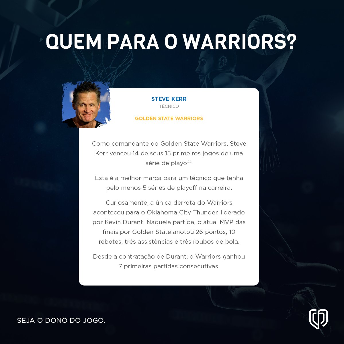 drafteam's tweet photo. #SteveKerr #GoldenStateWarriors #Warriors #NBA #NBAPlayoffs #DubNation #Drafteam #Playoffs #Finals https://t.co/N92qndTXZN