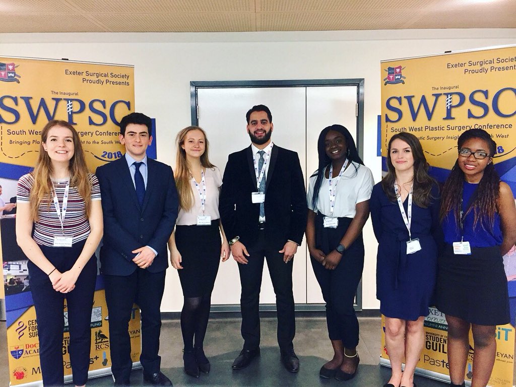 WaheedURAhmed1's tweet photo. Truly privileged to have organised a highly-successful Inaugural South West Plastic Surgery Conference as @ExeterSurgSoc president. The first-ever undergraduate plastics conference in SW. Can’t wait for next year to use my leadership exp to pioneer even larger initiatives! #SWPSC https://t.co/GGHXeXc4oL