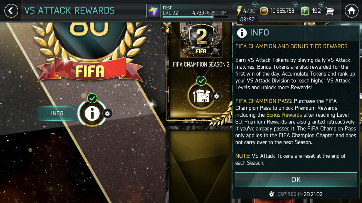 TestingFifaAcc's tweet photo. @tomcaleffi , @EAFIFAMOBILE , @kingbitty , @FutheadMobile ,  maybe you should tell why the hell it doesn’t mentioned that i need something else except 90 ovr with s2 players, FC pass and 80 team?  Waste of 3500fp, amazing https://t.co/2B55kFl5J2