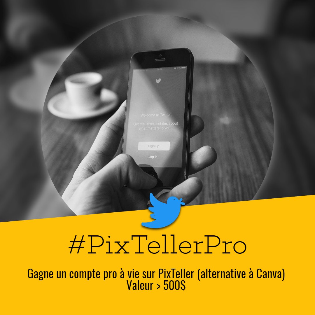 lejournalducm's tweet photo. [JEU-CONCOURS] 3 abonnements pro à vie à gagner sur PixTeller (alternative à Canva) : Pour gagner Follow @lejournalducm &amp; @PixTeller et RT ce tweet. 3 gagnants seront tirés au sort le 8 juin. Valeur >500 $

PixTeller : l'alternative à Canva : https://t.co/hezuX0YTSF https://t.co/jg894isfyc