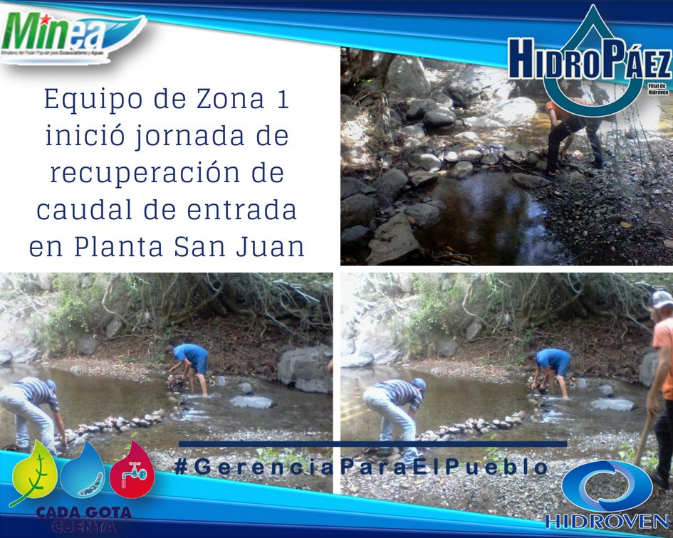 Hidropaezca's tweet photo. #HidroInforma💧|| Equipo de Zona 1 inició jornada de recuperación de caudal de entrada en Planta San Juan, Guárico #GerenciaParaElPueblo💦💦#PorAmorAVenezuelaVota🇻🇪 https://t.co/6Hxc6J1RFl