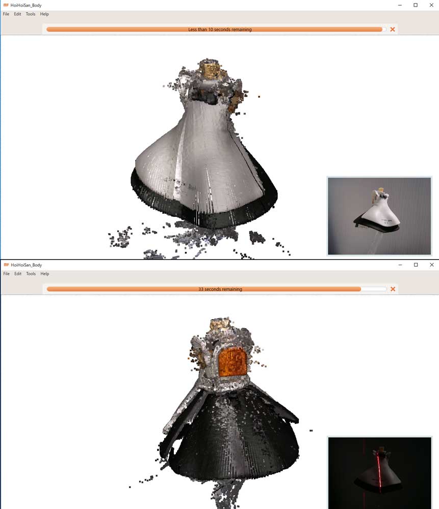 kt4sk's tweet photo. Matter and Form 3Dスキャナ用のソフトが新規にWindows標準版が出たので試してみる．以前のストアアプリ版よりは遙かに使い勝手が向上している．
スキャンデータが使い物になるか･･･というのはまた別問題ではあるが，そこそこ楽しくはある． #MFStudio https://t.co/bH0Vk7DbDS