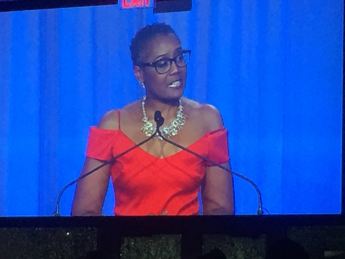 markppsmedia's tweet photo. The fabulous @NYUrbanLeague CEO @arvarice giving powerful remarks tonight at the 53rd Frederick Douglass Awards tonight. Definitely appreciated the accolades given by @Mannyharlem of @MoetHennessy and @StaceyBell4NY of Ms. Rice’s contributions to the organization. #FDD53 #NYUL https://t.co/Gd2IKNIf4A