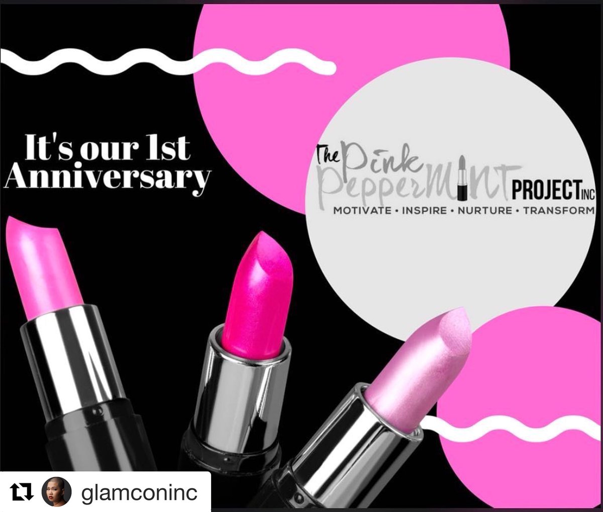SheBatty's tweet photo. Using pink lipstick to heal and transform! Please join me in celebrating #pinkpeppermint and its one year anniversary of #BreastCancerAwareness by posting your pink lipstick selfie! #survivinginstyle #glamcon #poutwithus #pinklipstickday https://t.co/acAfvJtriw
