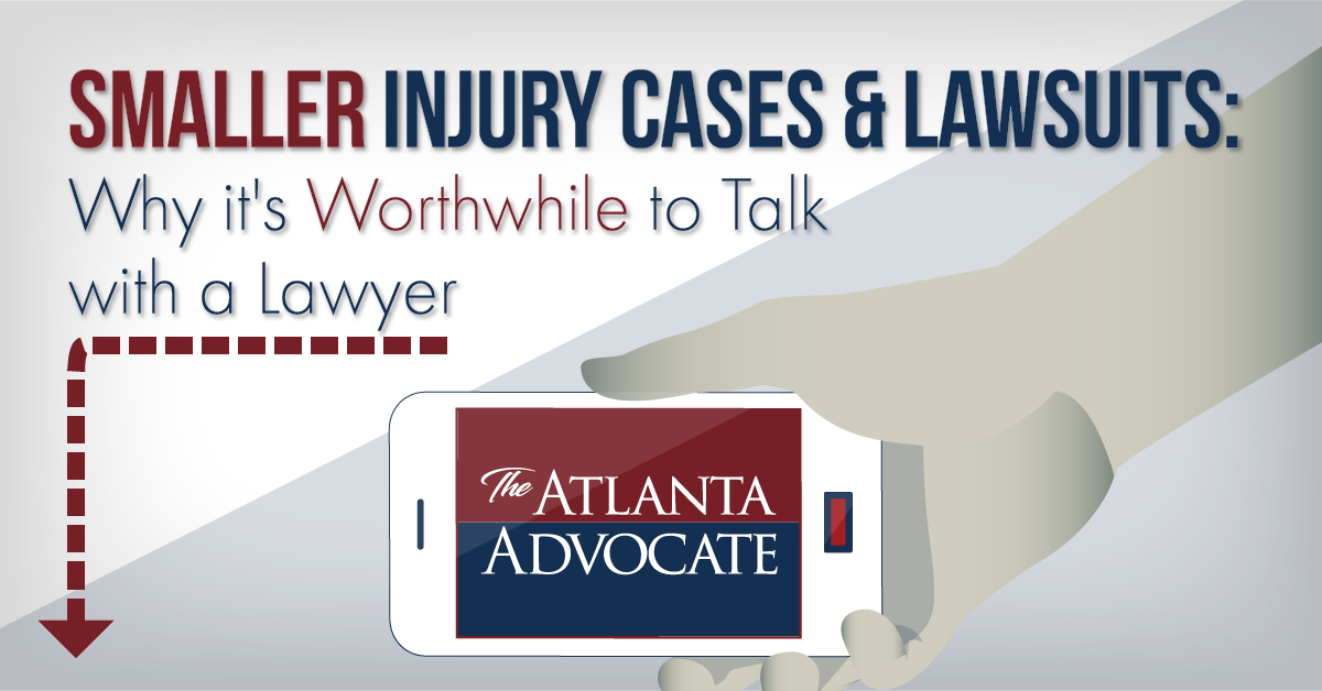 Are you wondering if your case is significant enough to bring to a lawyer?  The answer is almost always, yes: bit.ly/2Ksezbm
#AtlantaAdvocate #MedicalDebt #PersonalInjury #FreeConsultation #SizeDoesntAlwaysMatter #AskQuestions #AccidentsHappen #Accidents #HireALawyer