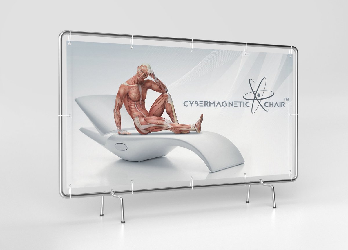 StudioSaul's tweet image. Representatives banner design. #graphicdesign #biofeedback #cybermagneticchair #neurofeedback #design #bilboard #medicine #3ddesign