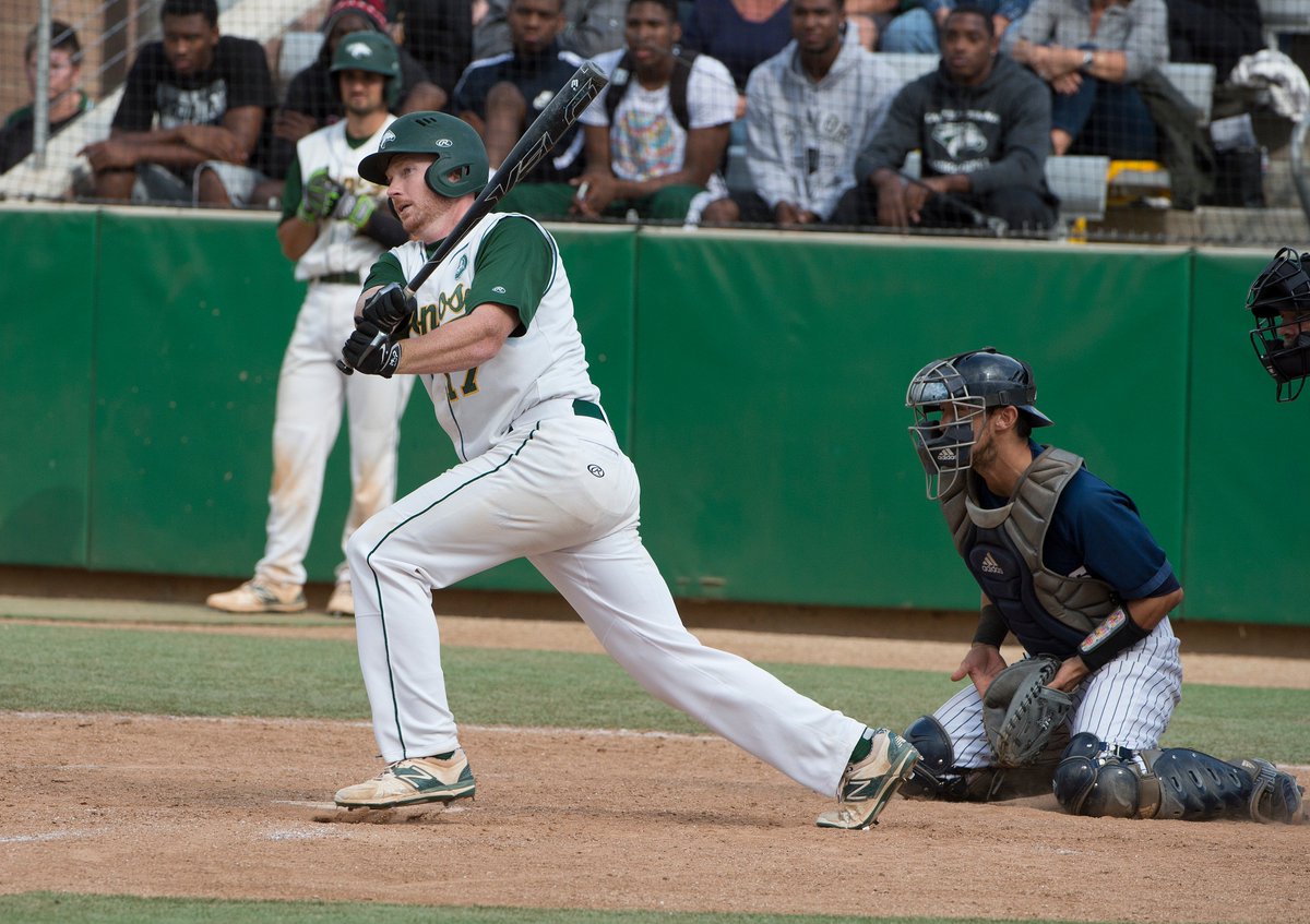 calpolypomona's tweet photo. Former @cppbroncos center fielder Kyle Garlick is one step away from joining the @Dodgers.

He has reached the highest level of the minor leagues and Garlick is making the Dodgers look like they got a steal in the 28th round of the 2015 draft. #WeAreCPP
https://t.co/LUgdsTa0nG https://t.co/16kGSkaoiq