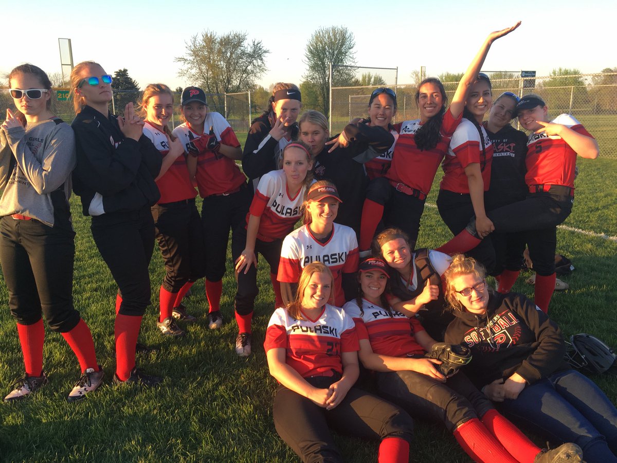 Pulaski_SB's tweet photo. Lady Raiders beat Preble two times tonight!!!!  15-1 on the season!!! Way to believe in each other and take the game one pitch and play at a time! Keep being RED HOT https://t.co/prS6raalaw
