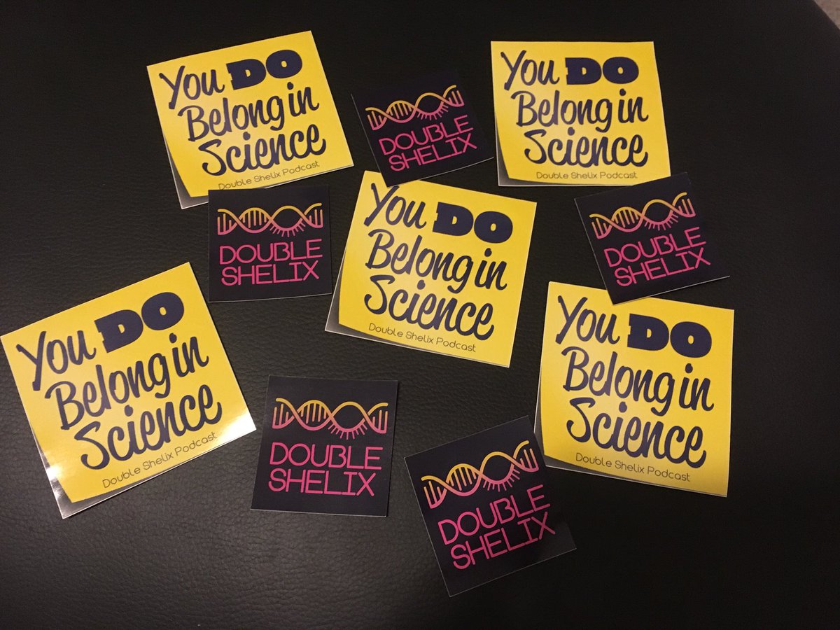 EWaldenScience's tweet photo. Getting these stickers today in the mail was a highlight and surprise! Look out @uOttawaBMI you might see some of these around! #youdobelonginscience #womeninstem #impostersyndrome @doubleshelixpod https://t.co/GS66uyZ17O