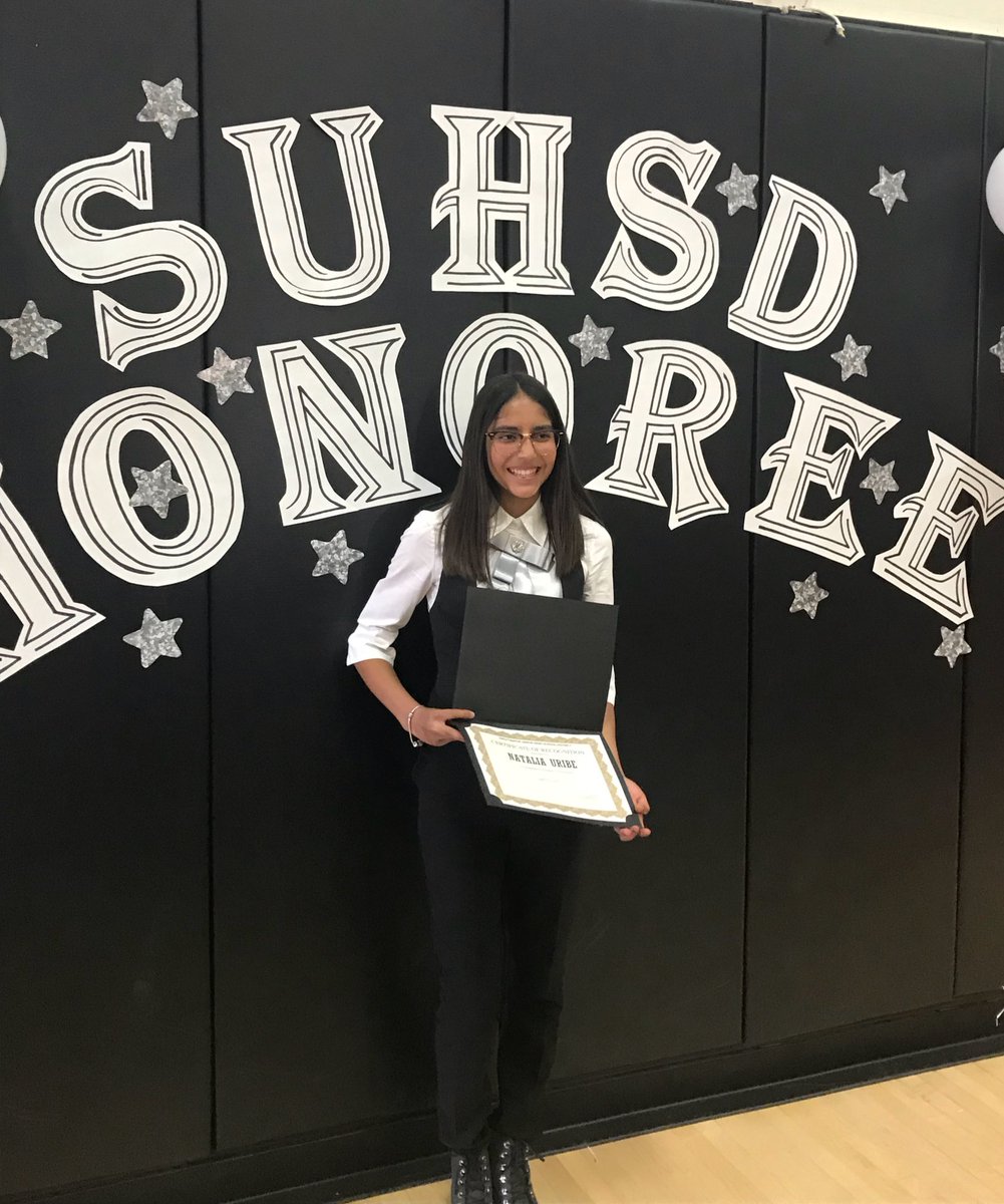 Congrats to Natalia Uribe #OHSEagle awardee! We are so proud! #SUHSD #PuttingStudentsFirst #wherechampionsaremade
