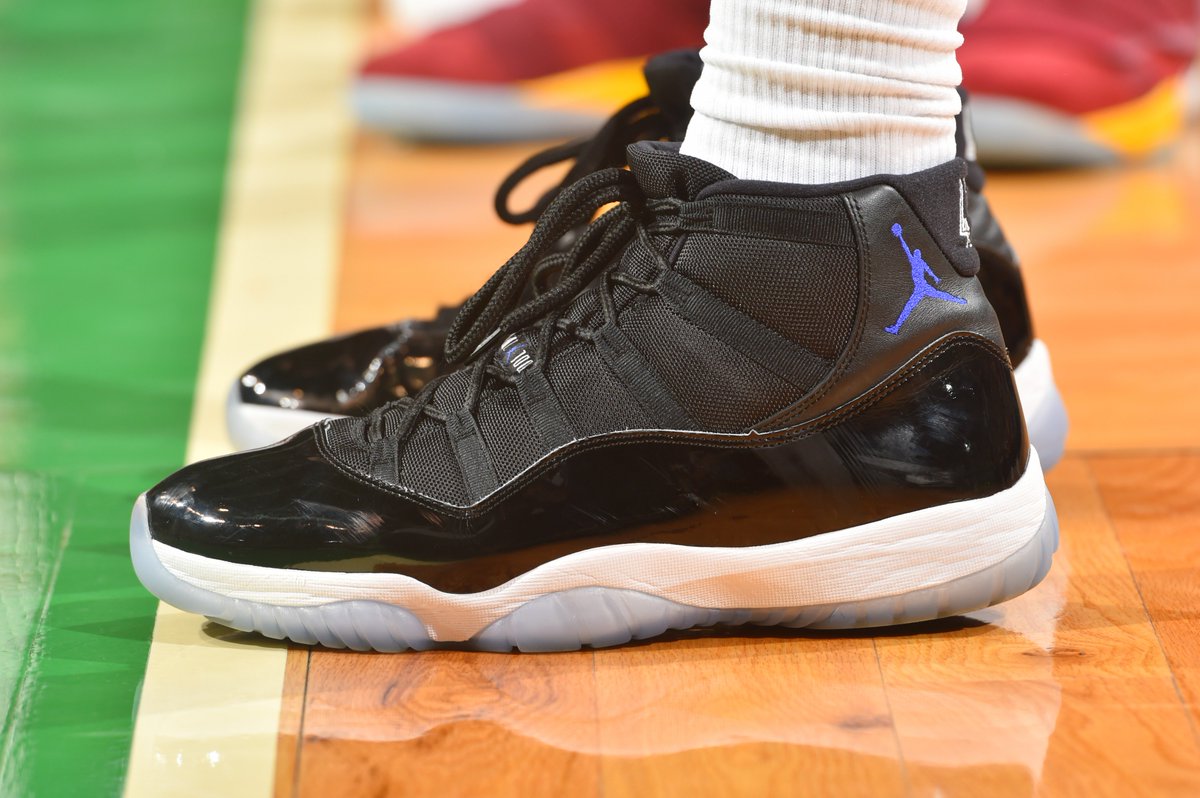 jordan 11 space jam 2009 on feet