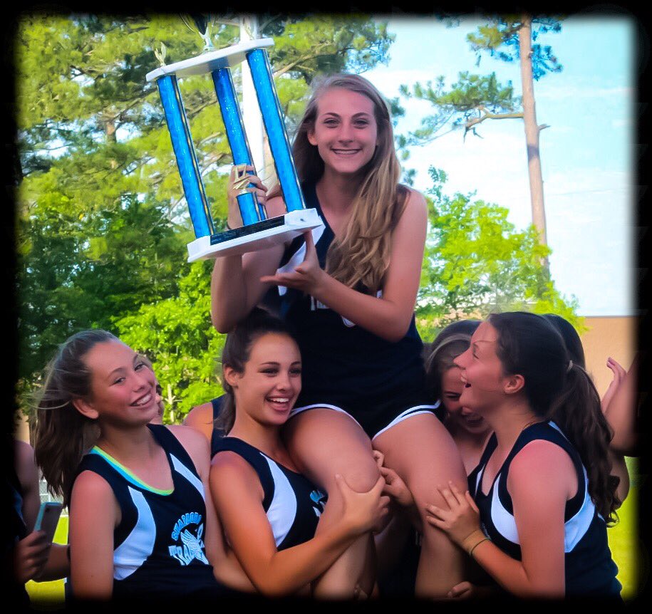 Conference Champs!  Mika with a personal best of 6:11 in the mile to take 4th place. Great job ladies! Super proud of these girls!#miler