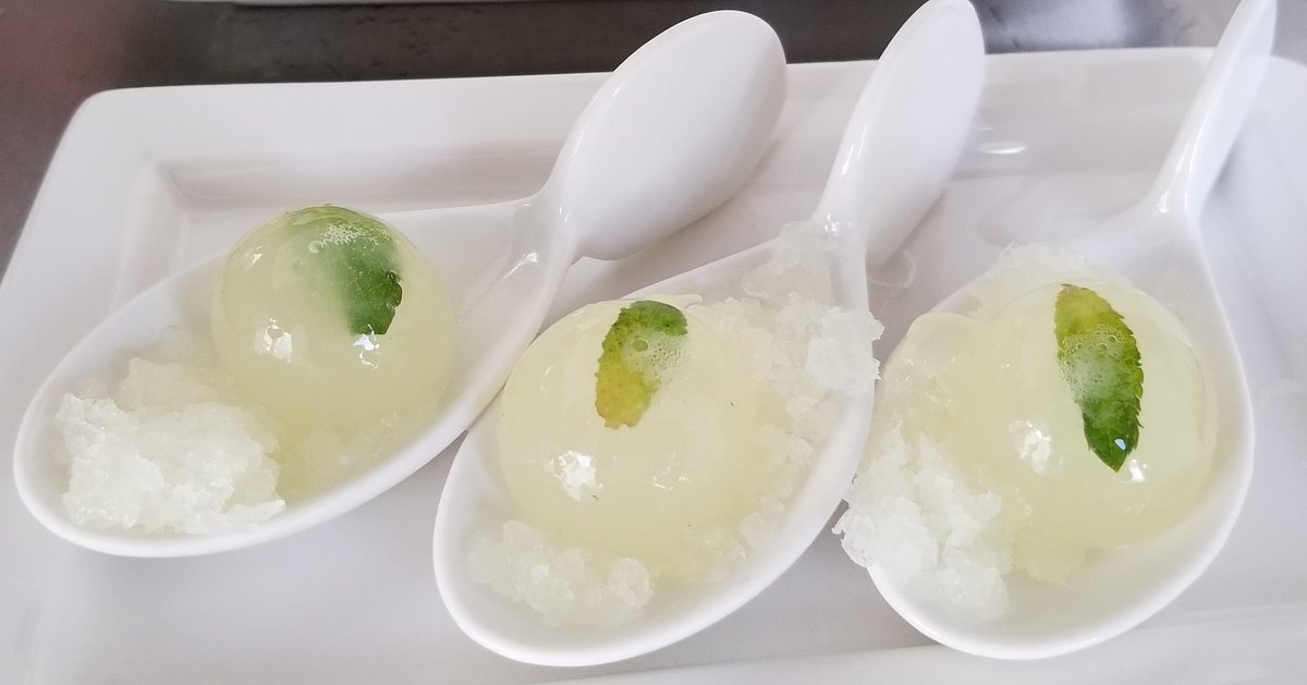 reverielondon's tweet photo. Have you tried our #mojito spheres with lime ice?
.
.
#cocktails #popsinyourmouth #makeitdifferent #ldnontario #ldnont #519ldn #downtownlondon #limited #availableonrequest https://t.co/16gK8z3lvu
