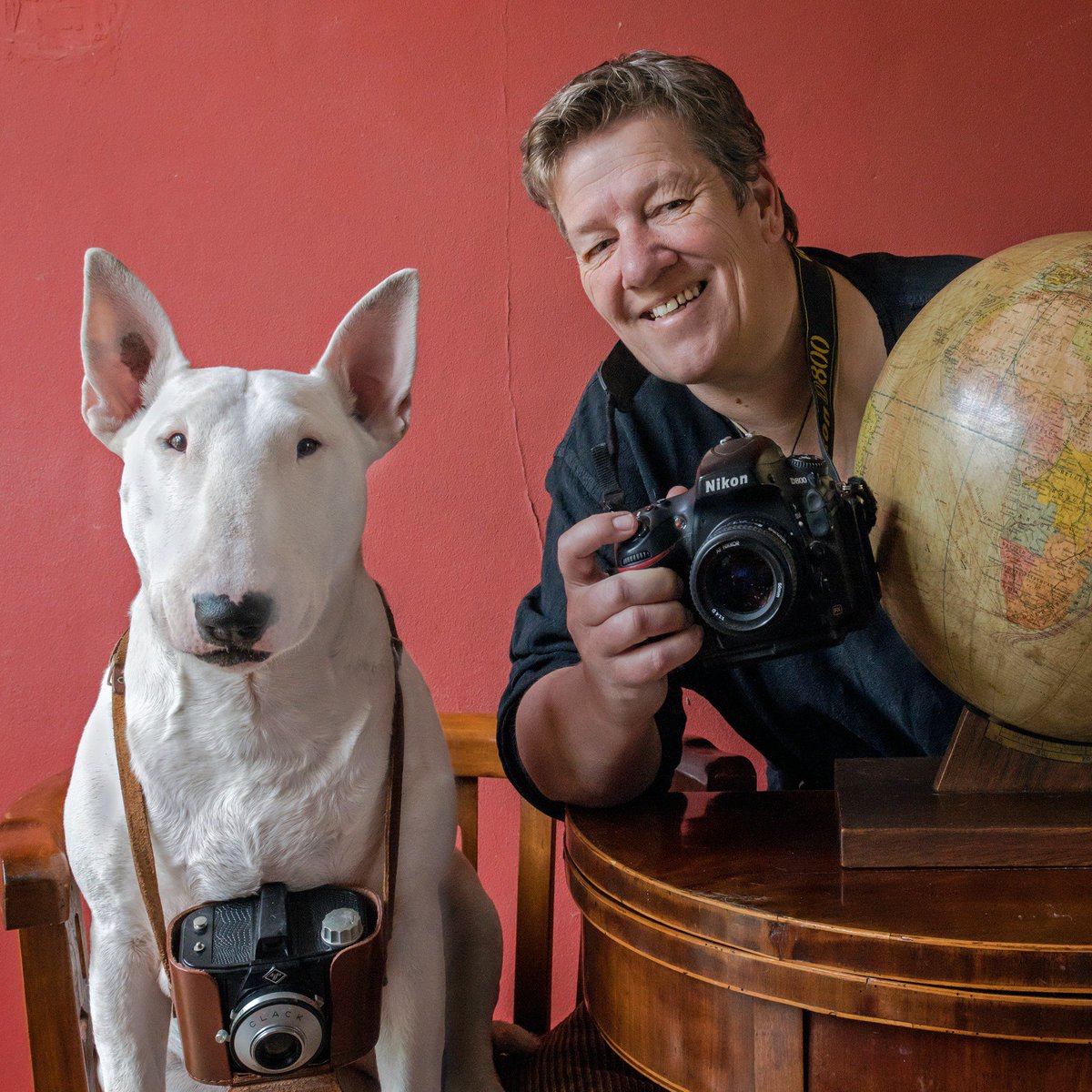 Google's tweet photo. When urban exploration meets a 🐶, you get what photographer Alice Van Kempen calls "Furbex." Taking photos of her dog Claire in abandoned buildings around Europe, Alice scouts locations using @googleearth and #StreetView. #SearchOn https://t.co/foIimJPmX1