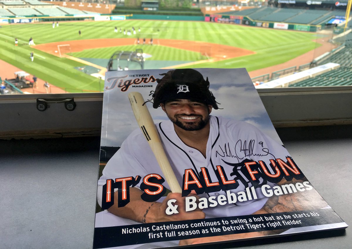 tigers's tweet photo. RETWEET for your chance to win this Nicholas Castellanos autographed copy of Tigers Magazine — available throughout Comerica Park now! https://t.co/eejBR5yE4L
