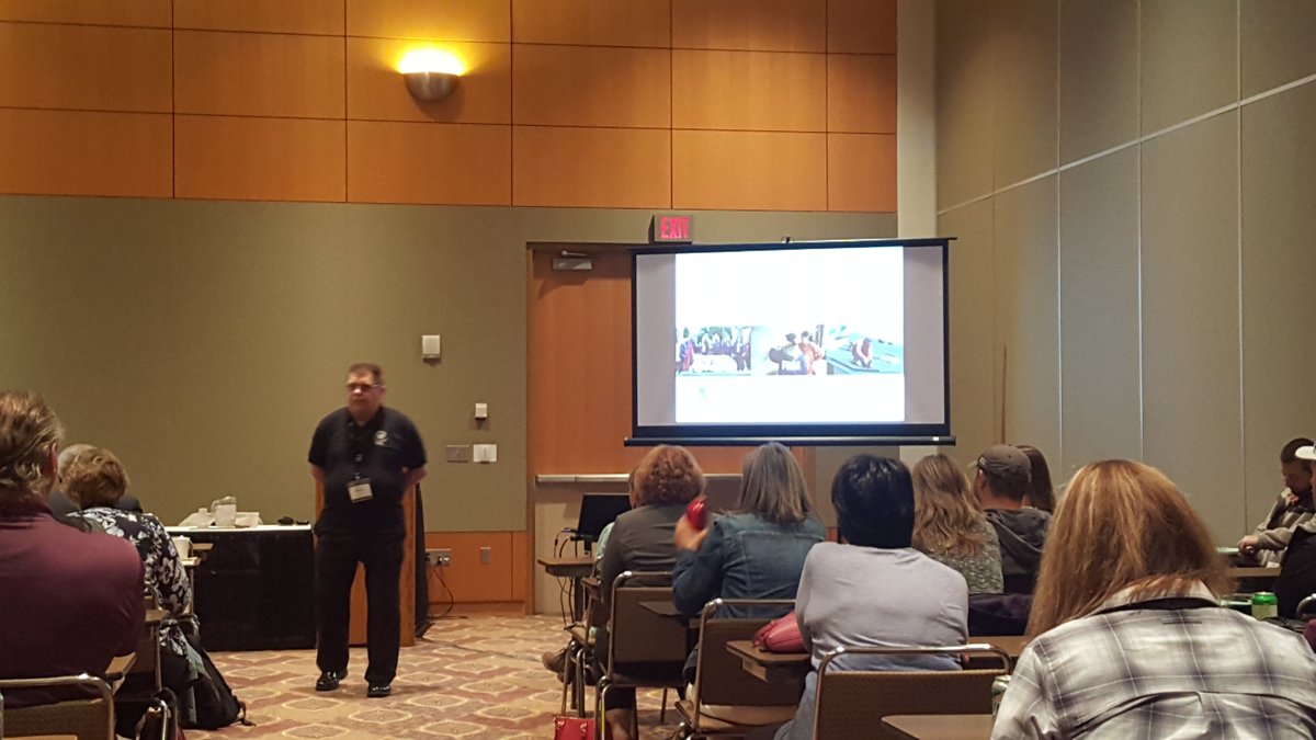 UORDuluth's tweet photo. Learning more about Federal/Tribal Emergency Management Collaboration - an important topic. Great to have so many Tribal Communities represented at #UOR18 https://t.co/ye56AheHCO