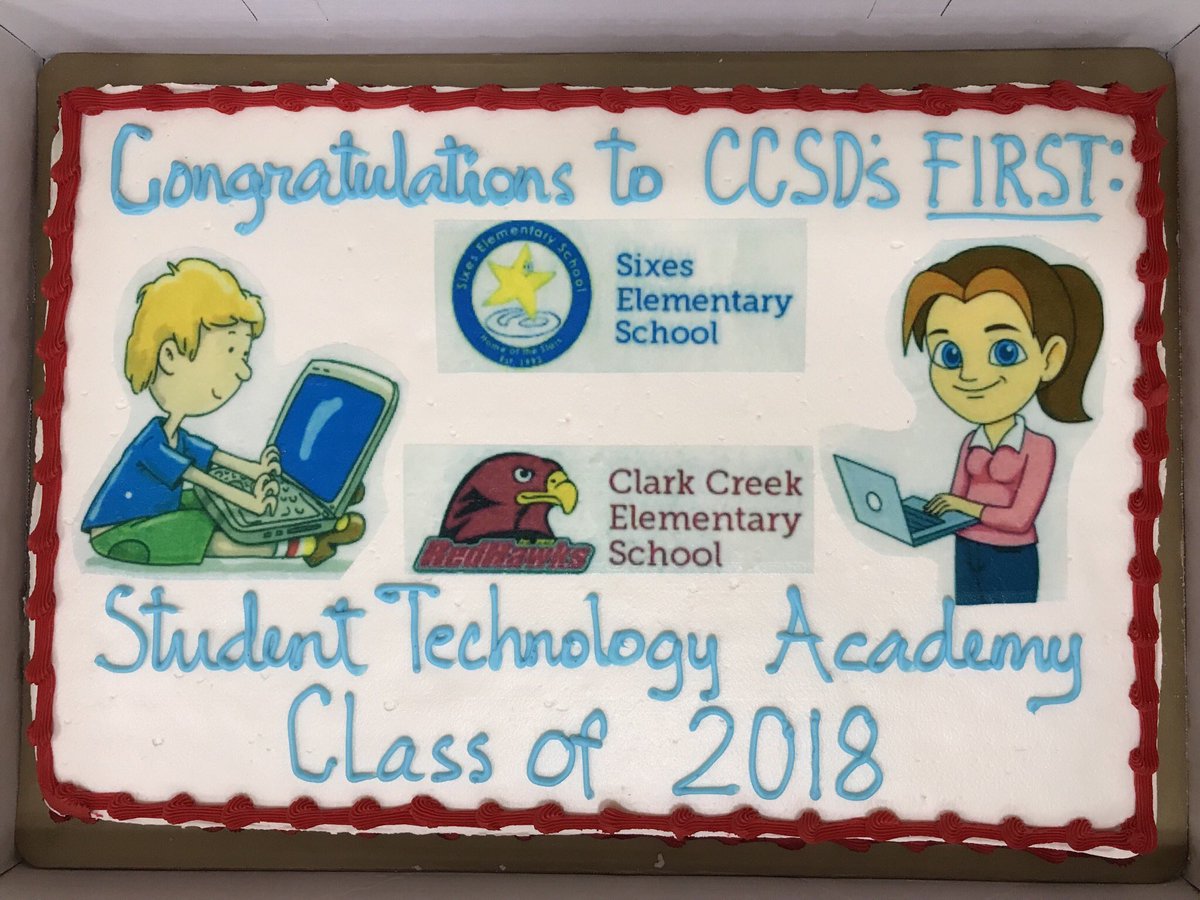 cmsaxon's tweet photo. Congratulations to all of the students and teachers from @ClarkCreekSTEM and @SixesES that took part in @CherokeeSchools 1st Student Technology Academy. We had a blast spending the morning with you all! #CCSDfam #MIEempire https://t.co/NguLlYU6Zv