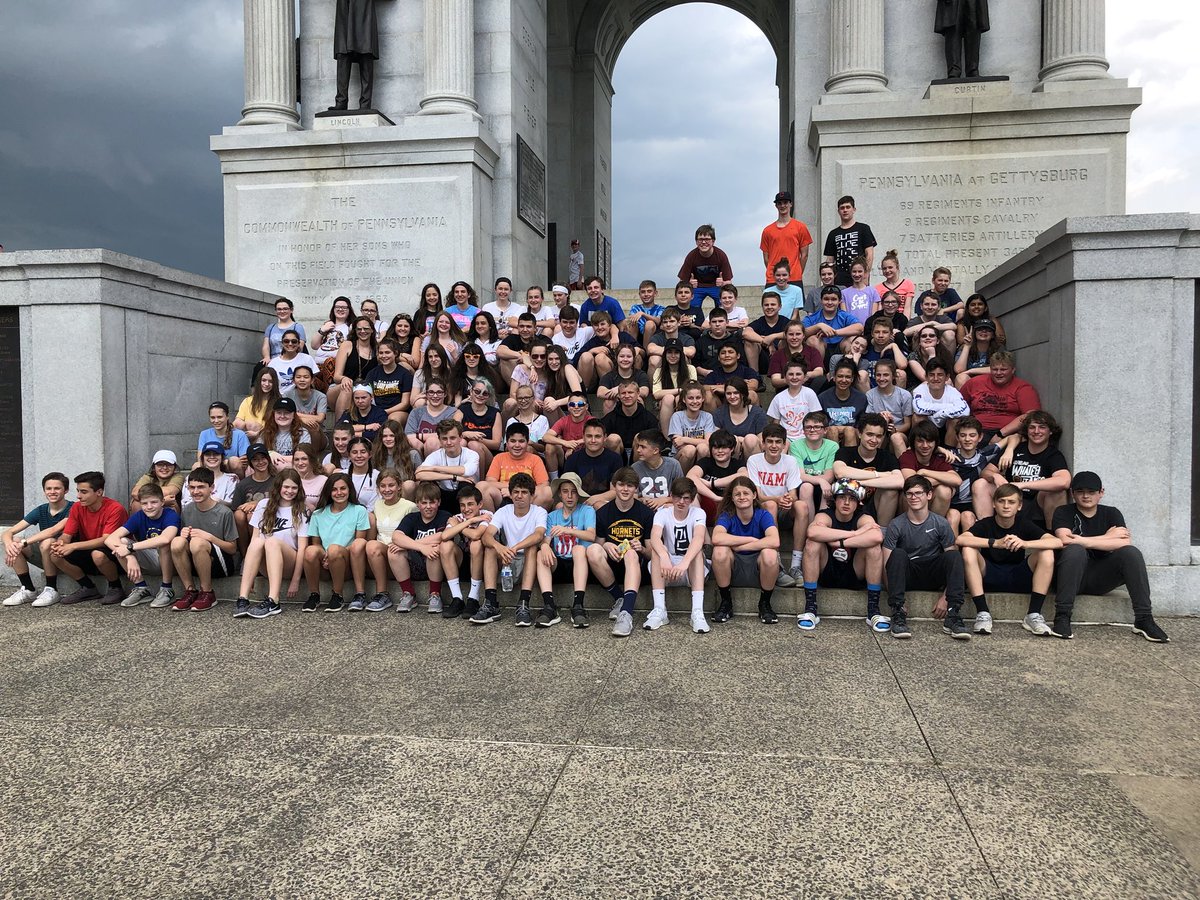 We made it to Gettysburg! #hornetpride #kirtlandrocks