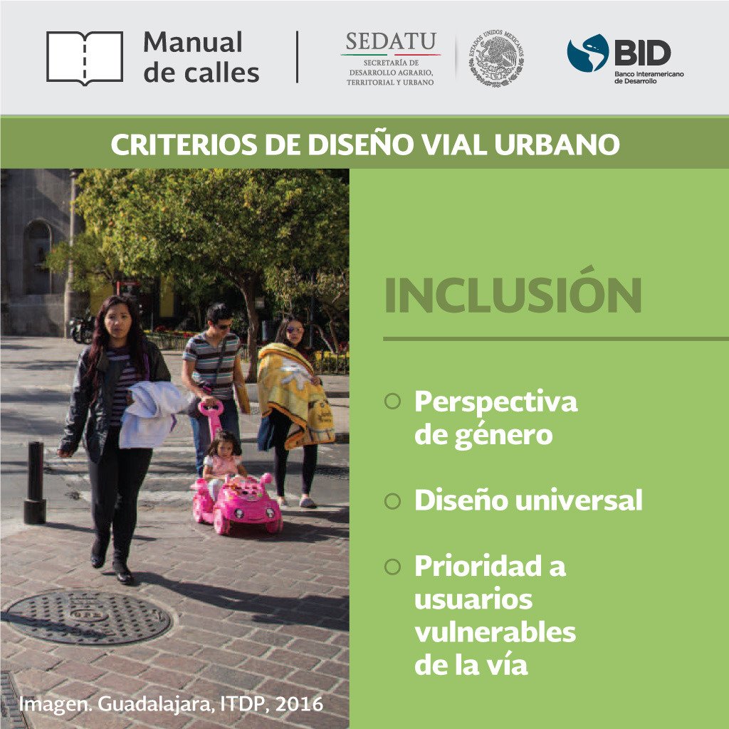 SEDATU_mx's tweet photo. México requiere calles que tomen en cuenta las necesidades, experiencias e intereses de las mujeres, niñas, personas con discapacidad y demás sectores típicamente excluidos de las decisiones del desarrollo urbano. @manualcallesmx de #SEDATU https://t.co/dFifGiN4GL https://t.co/kLOUvrelHK