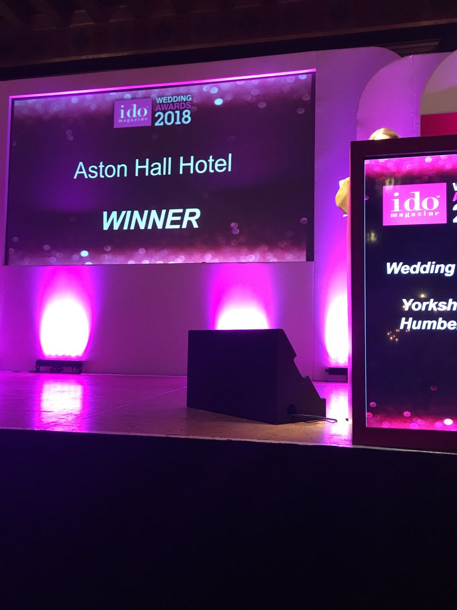 Now wedding venue for yorkshire and humberside.The winner is...Aaron Hall hotel! #idoawards18