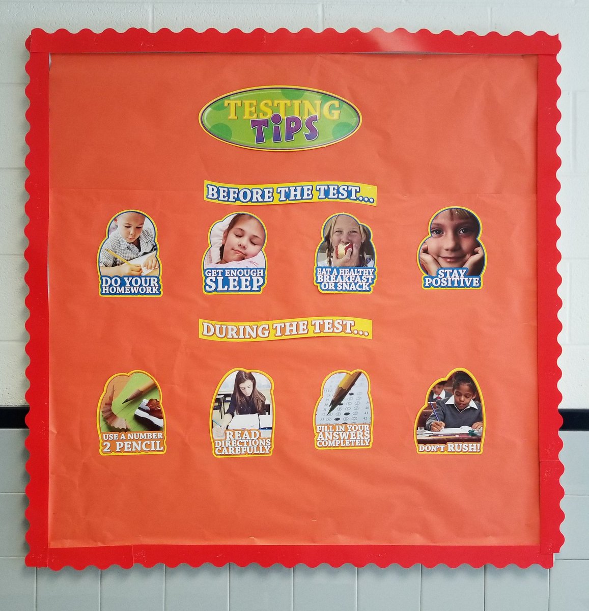 JenN_LunsfordMS's tweet photo. May bulletin board to support our students taking SOLs @PThiessen_LCPS @PNB_Counselor #schoolcounseling #testingreadiness https://t.co/PpbsbK6DBN