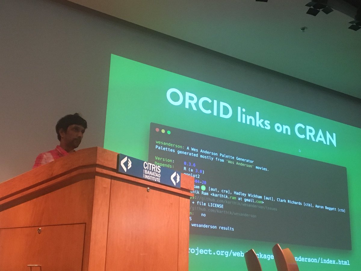 ORCID_Org's tweet photo. Second batch of local ORCID stories kicks off with Karthik Ram of @rOpenSci #ORCIDNORCAL https://t.co/pMD7pyvEPk
