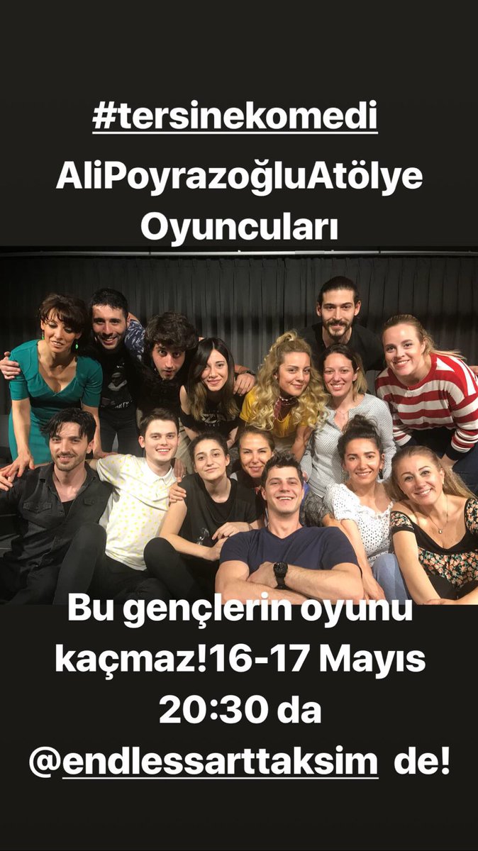 Bu akşam 20:30 da herşeyi bırakın, hayata bi virgül koyup endlessart otel Taksim de bu oyuna gelin. Yaşamı daha iyi anlayın. Eğlenin. AliPoyrazoğluAtölyeOyuncuları