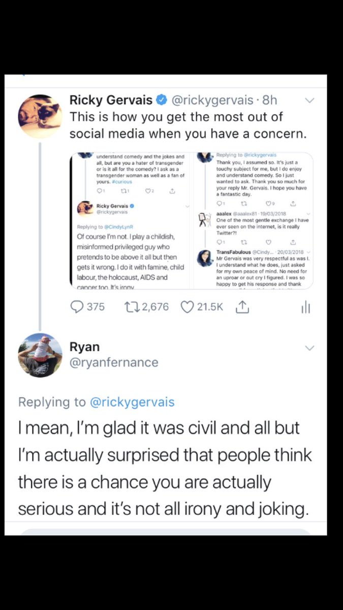 Ricky Gervais Twitter Ricky Gervais Twitter