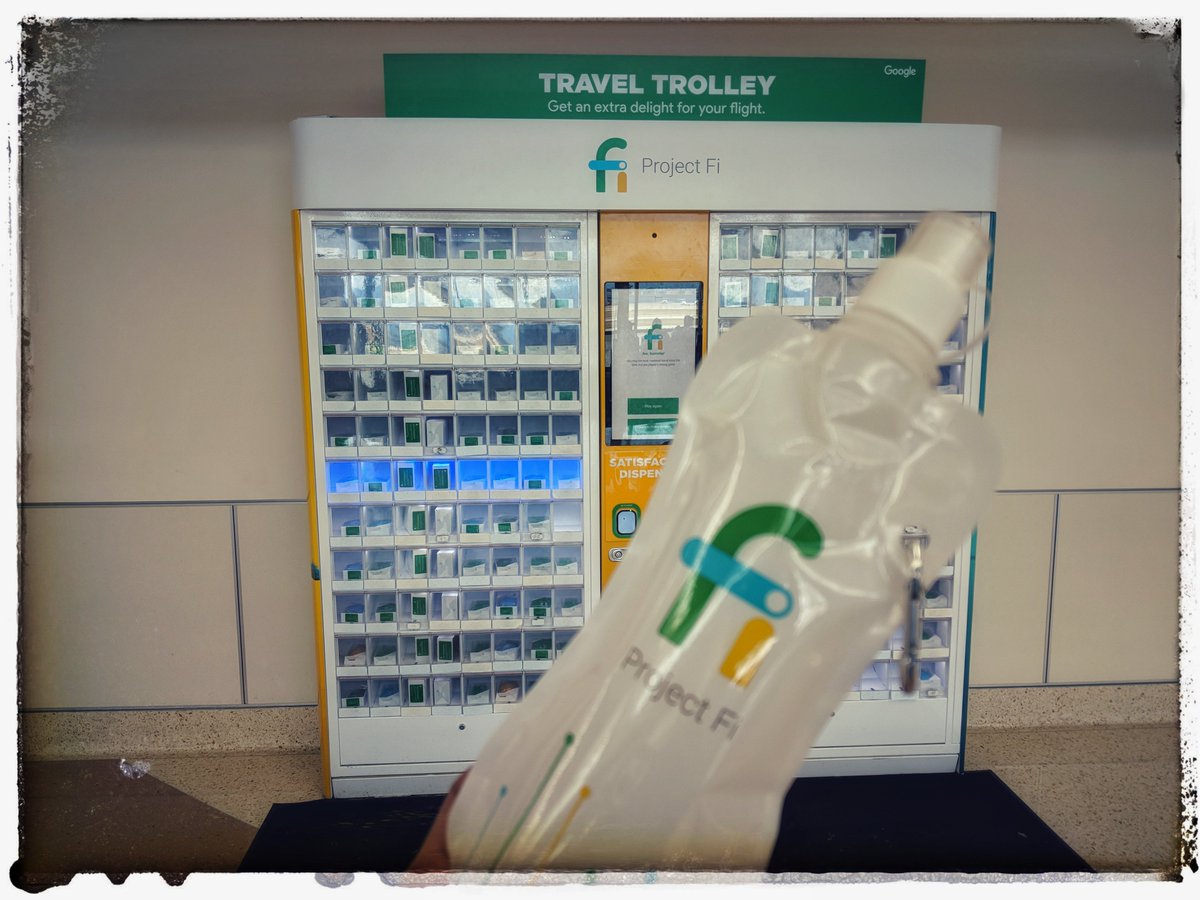 avinash's tweet photo. If you have any other carrier than @projectfi ...WHY?  🙂

Not only fab same-cost global service, they also hand out free stuff!

My new #flywithfi water bottle. #brandlove https://t.co/4fYQEGYMdv