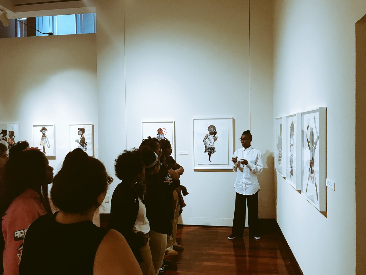 shaunadelong's tweet photo. Great trip to Spelman Gallery!! Go see the Deborah Roberts exhibit!! @apsfinearts @sara_womack @WonderRoot #MJJALLDAY https://t.co/oNVmP6YQUl