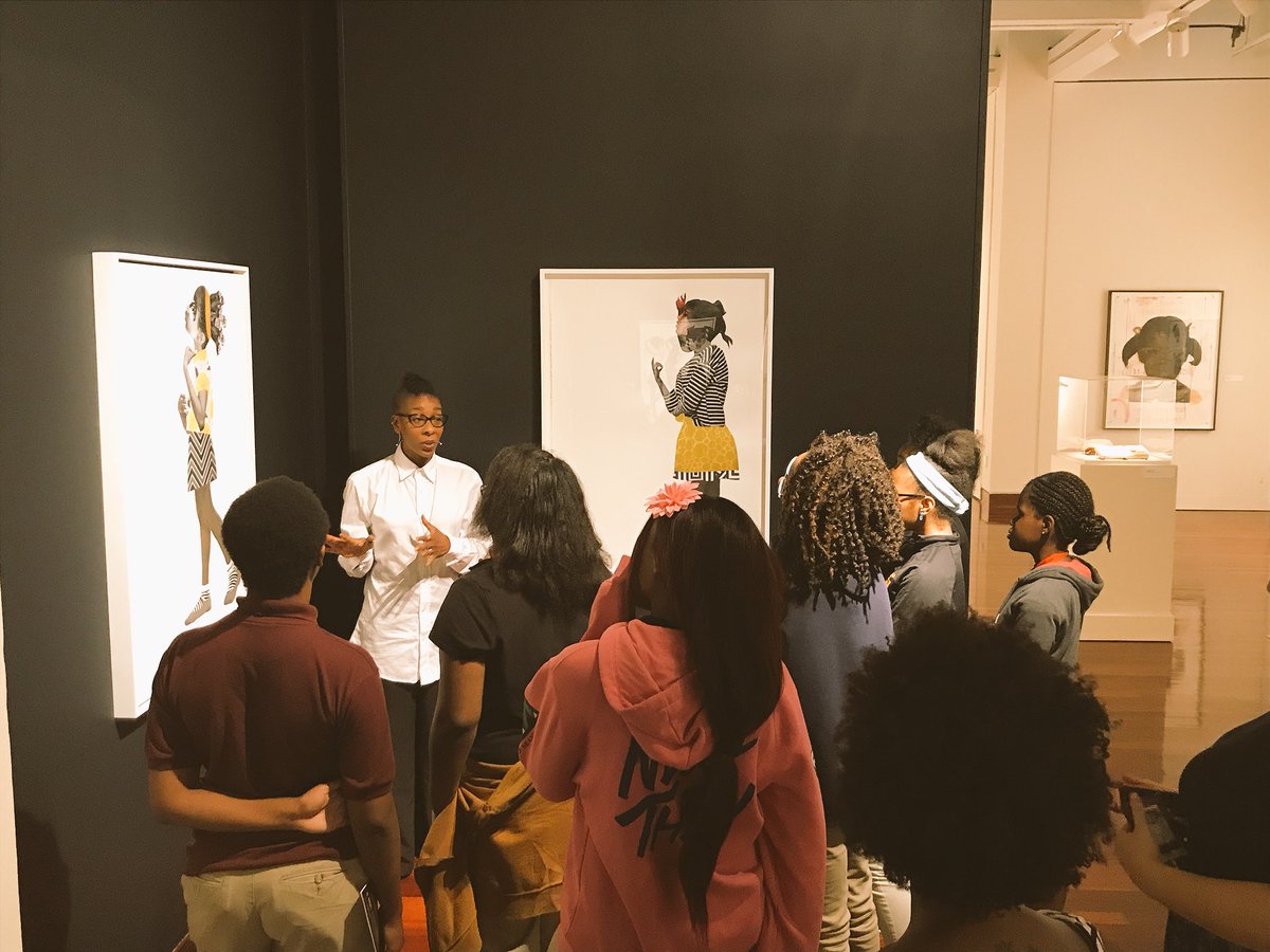 shaunadelong's tweet photo. Great trip to Spelman Gallery!! Go see the Deborah Roberts exhibit!! @apsfinearts @sara_womack @WonderRoot #MJJALLDAY https://t.co/oNVmP6YQUl
