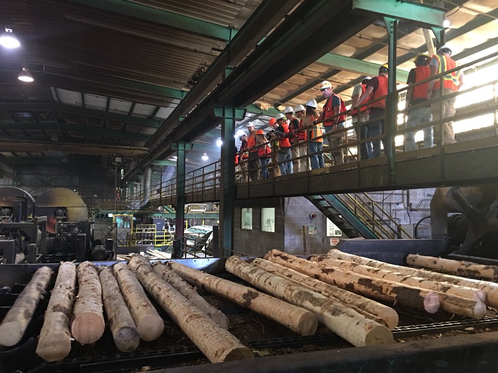 SZSchons's tweet photo. On our second day of our Forest Fields Studies course we visited Franklin Lumber, International Paper and a shovel harvesting operation with Swain and Temple — thank you!! All that in one day! Only @VTFREC #VirginiaTech #forestry https://t.co/cCsQcQspYH