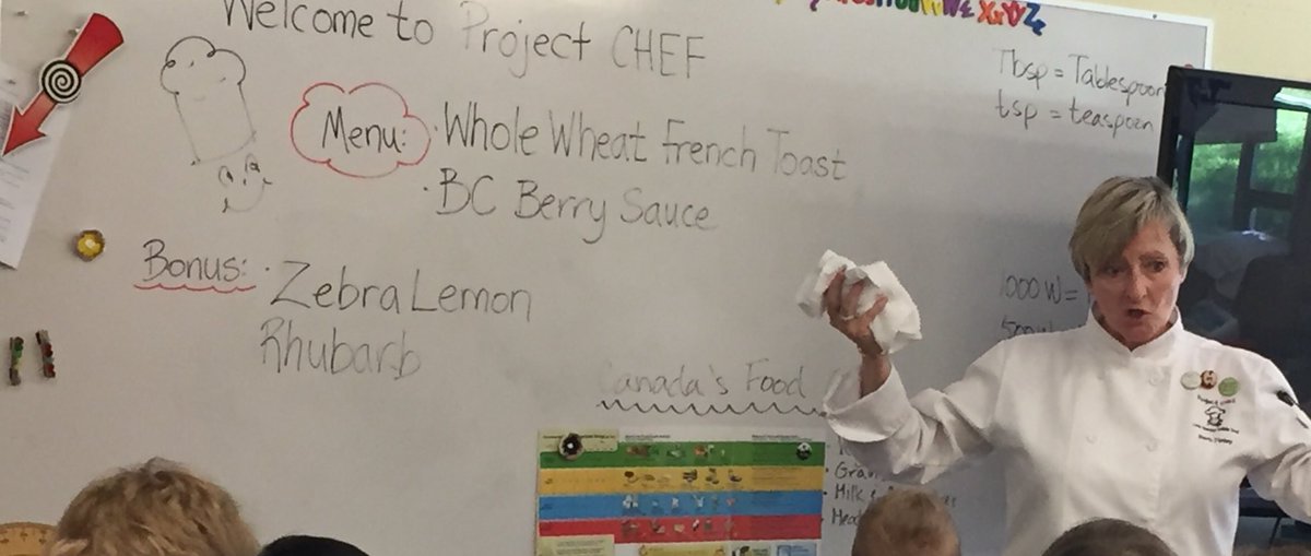 LisaDominato's tweet photo. I had a great morning touring @DrARLord school and checking out @Project_CHEF! A great program that teaches kids about healthy eating, living and cooking...on the menu this morning was whole wheat french toast and BC berry sauce! Thank you! #vsb39 #bced #vanpoli @DrARLordPAC https://t.co/fgmkDwkobv