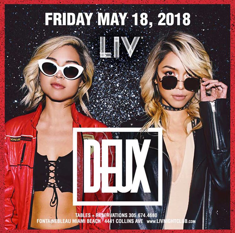 This weekends gonna be cute! Going to to 2 of our favorite cities! Friday we’ll be at <a href="/LIVmiami/">LIV</a> &amp; Saturday we’ll be at <a href="/HakkasanLV/">Hakkasan Las Vegas</a> 🍾🖤 legggo! <a href="/SKAMARTIST/">SKAM ARTIST</a>