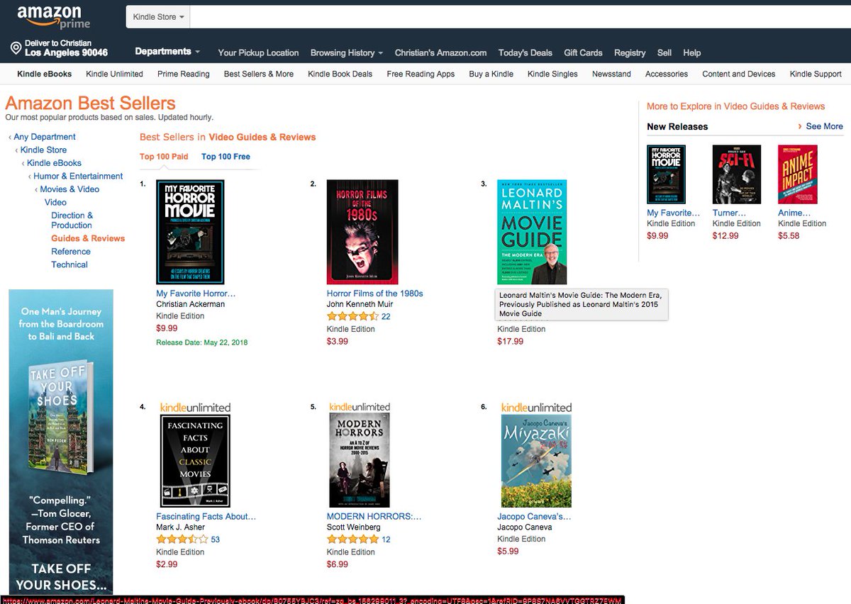 MyFaveHorror's tweet photo. We just hit #1 on the @AmazonKindle #bestsellers list in 2 categories! Thank you everyone for the support! Click here for preorder options! The book releases on next Tues. May 22! https://t.co/oXpLeJzVmC
#horror #book #HorrorFilms @HorrorMovies #NewRelease #Biographies #film https://t.co/l54RX3gQL9