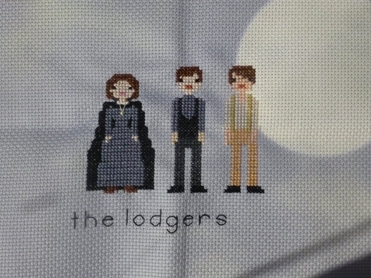Be in bed by midnight's bell
Never leave each other alone
Never let a stranger through your door

How to wait for the dvd of the <a href="/TheLodgersMovie/">The Lodgers Movie</a> ? You cross stitch the three main characters!

Pattern designed by: etsy.com/fr/shop/knotty…
Made by me

#thelodgers