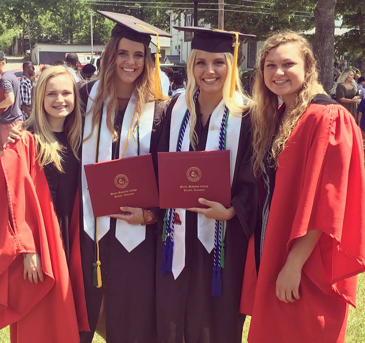 _pep5's tweet photo. Two B’s buzzed their way to their Bachelors. How did we do it? The world may never know. ❤️😂 https://t.co/livM6OtZnZ
