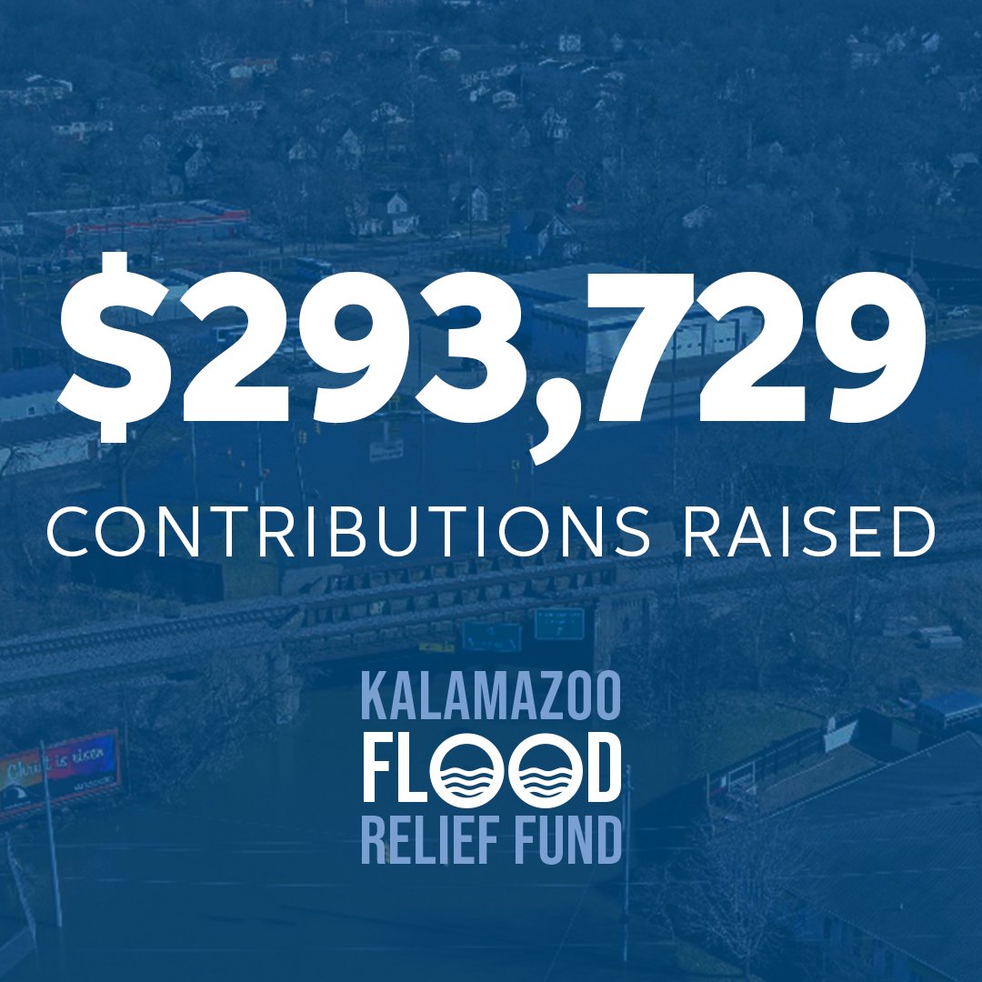 kalfound's tweet photo. We've raised $293,729 for the Flood Relief Fund in partnership with United Way. The need for support is still great in Kalamazoo, please help us spread the word and donate to the relief fund at https://t.co/akBeT4BIlj.
#kalamazoo #floodrelief #fundraising #battlecreek #donate https://t.co/1L31mVivCv