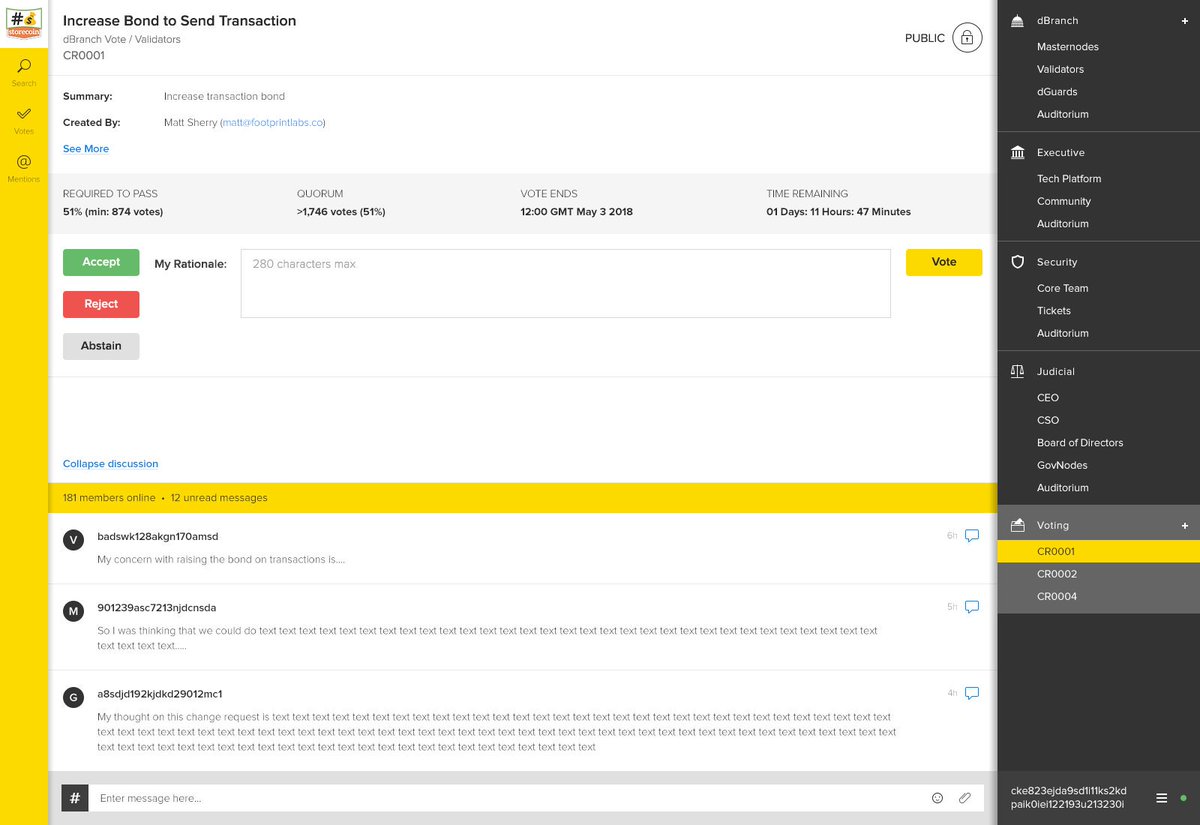 thestorecloud's tweet photo. Here's an early look at Govnodes -- the dApp that hosts @Storecoin's governance with checks and balances (Enterprise-grade Governance).
This is how Governance remains censorship resistant.
More: https://t.co/nKY4m9quNC https://t.co/cDV8lxdM2l