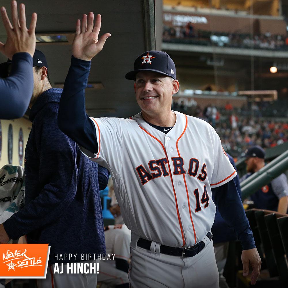 Happy birthday to manager, AJ Hinch!   