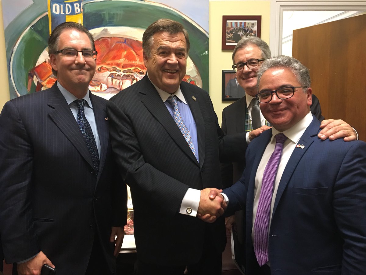 fsorbara's tweet photo. Productive set of first day meetings on our Congressional Visit to Washington DC. Pleasure to meet with Congressman Ruppersberger and Senators Daines & Klobuchar with common ground on the importance of trade & investment btw 🇨🇦 🇺🇸 #nafta #mutualvalues https://t.co/TqLzo4lqfo