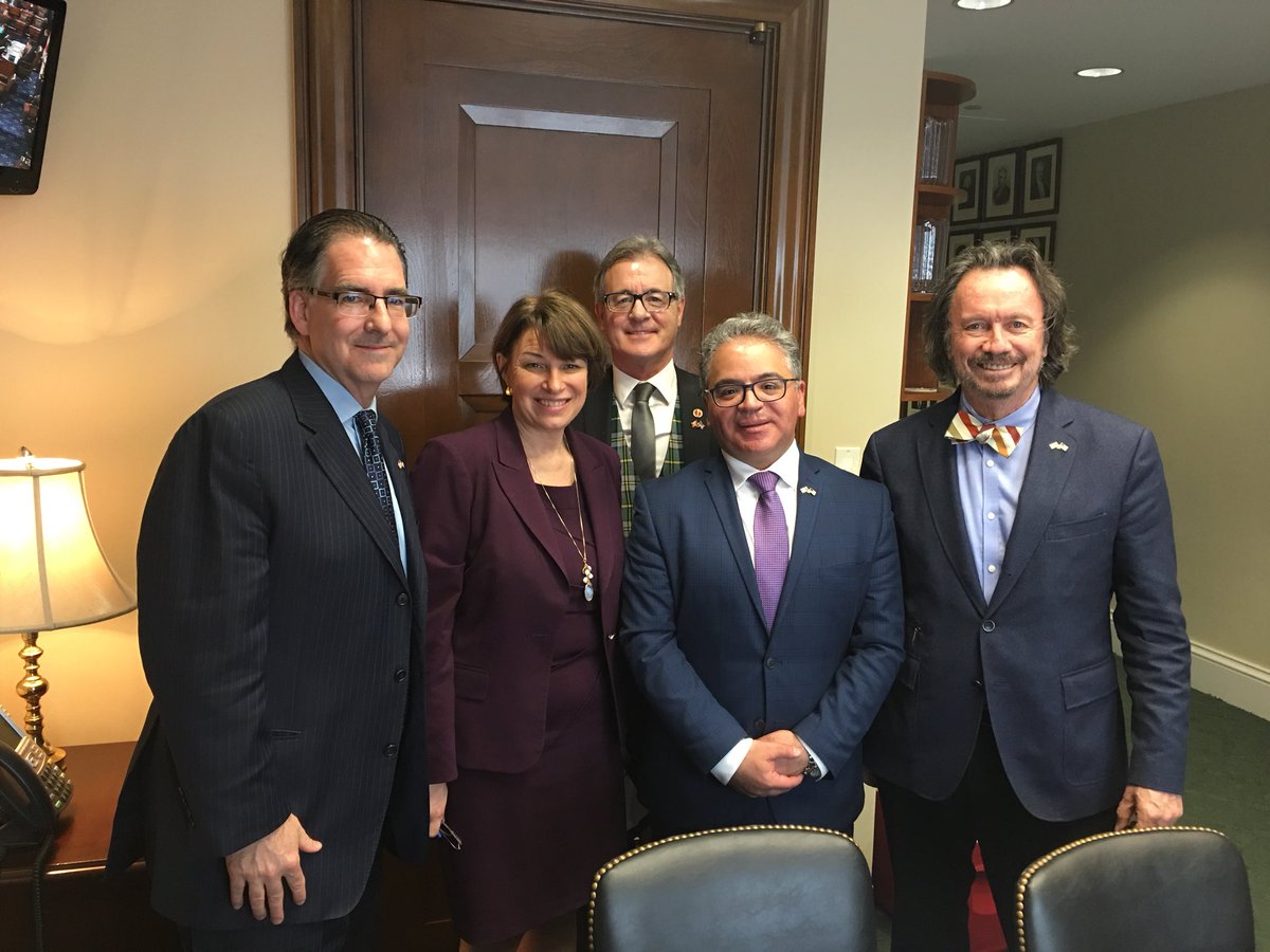 fsorbara's tweet photo. Productive set of first day meetings on our Congressional Visit to Washington DC. Pleasure to meet with Congressman Ruppersberger and Senators Daines & Klobuchar with common ground on the importance of trade & investment btw 🇨🇦 🇺🇸 #nafta #mutualvalues https://t.co/TqLzo4lqfo