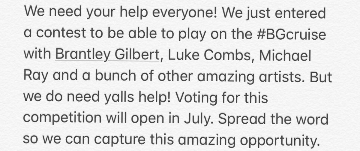 calebgtunes's tweet photo. Let’s see if we can make this happen! #BrantleyGilbert #LukeCombs #MichaelRay #CalebGilbert https://t.co/2CcFZcm4S5