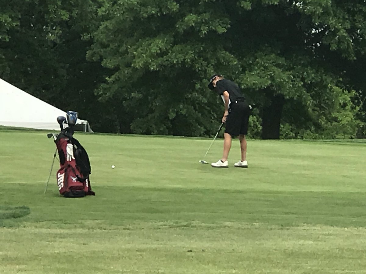 SHSFalcons's tweet photo. MSHSAA State Golf Championships Dawson finishes 16th shooting 77 today. Nate shoots an 81. Congratulations! @NKCSchools @Future_Falcon @StaleyBoysGolf https://t.co/U8QlvheDy9
