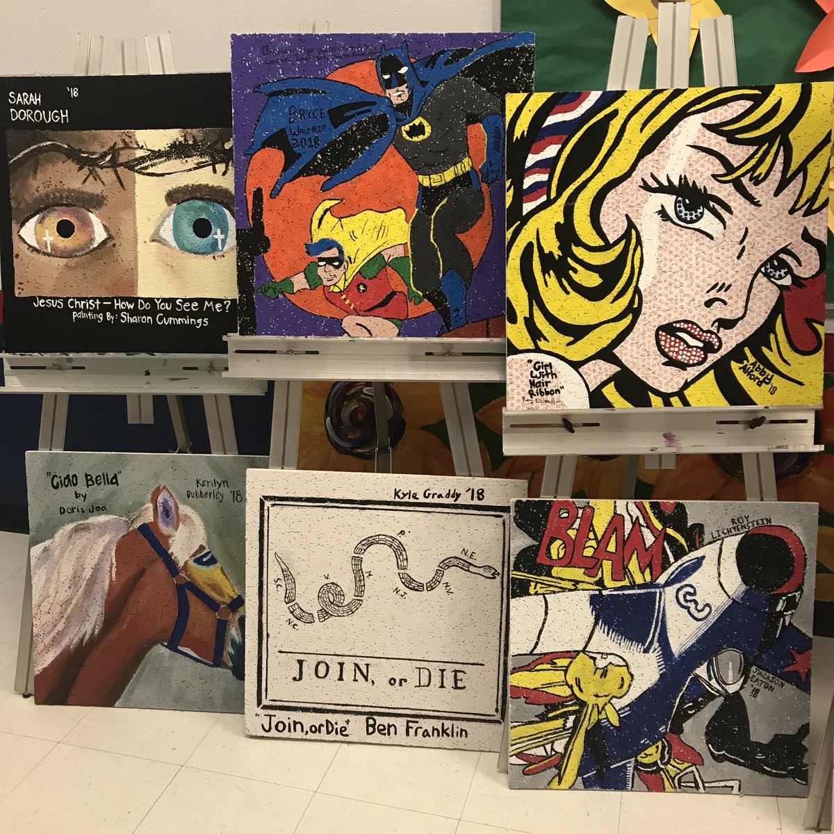 LeeScottAcademy's tweet photo. One of our favorite Lee-Scott traditions.. senior tiles that will be displayed in the upper school hallway.. Thanks to the class of 2018 for all the memories! #leescottacademy #seniortiles #Classof2018 https://t.co/3L8hVOKkui