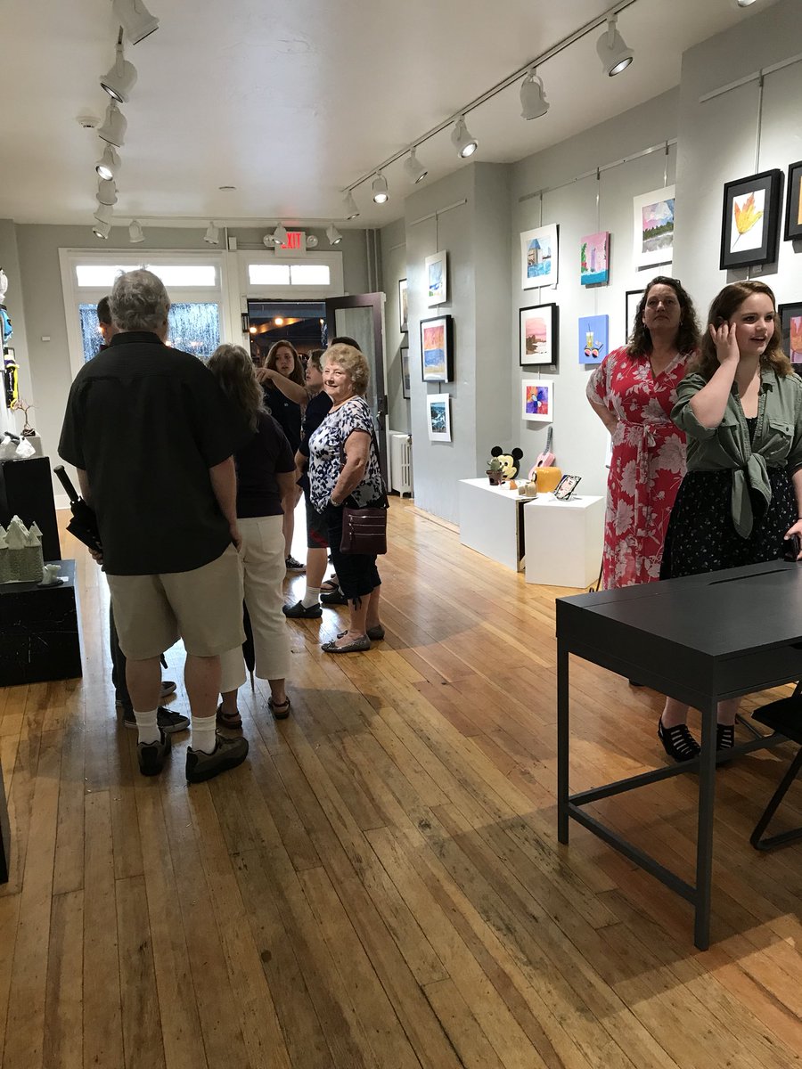 Thanks to the families that are braving the storm and supporting their favorite West York artists! WYAHS Art Show tonight 6-8 at Creative York West Gallery! #wyasdpride