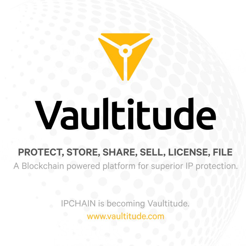 ipchaindatabase's tweet image. IPCHAIN Database has rebranded to @vaultitude. Please follow our new handle.