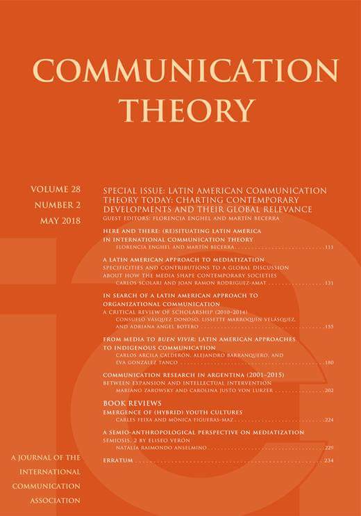 Gbrl_Barcenas's tweet image. Monográfico de &quot;Communication Theory&quot;
Teorías de la comunicación en #LATAM
#FreeDownload solo por unas semanas

#CommunicationTheory